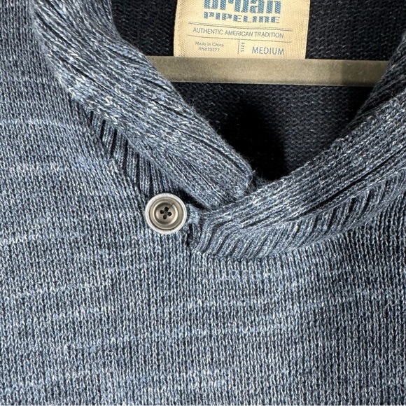 Urban Pipeline Mens Turtle Neck Sweater Blue Casual Long Sleeve Size Medium - Picture 5 of 5